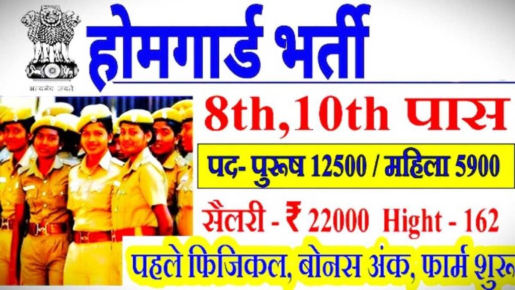 Home Guard Department Vacancy